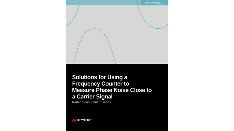 Solutions for Using a Frequency Counter to Measure Phase Noise Close to a Carrier Signal